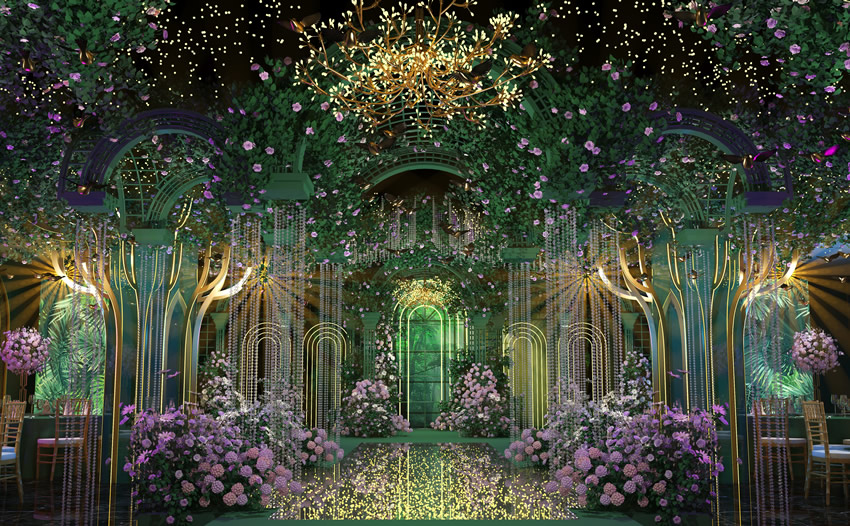 东明奇妙森林婚礼堂效果展示